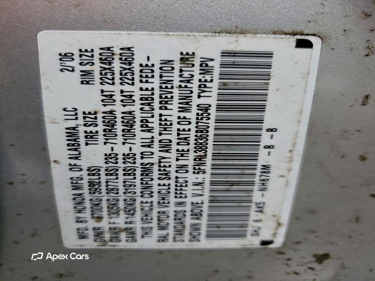 Honda Odyssey 2006