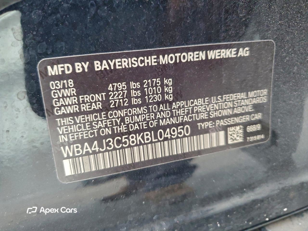 BMW Series 4 2019