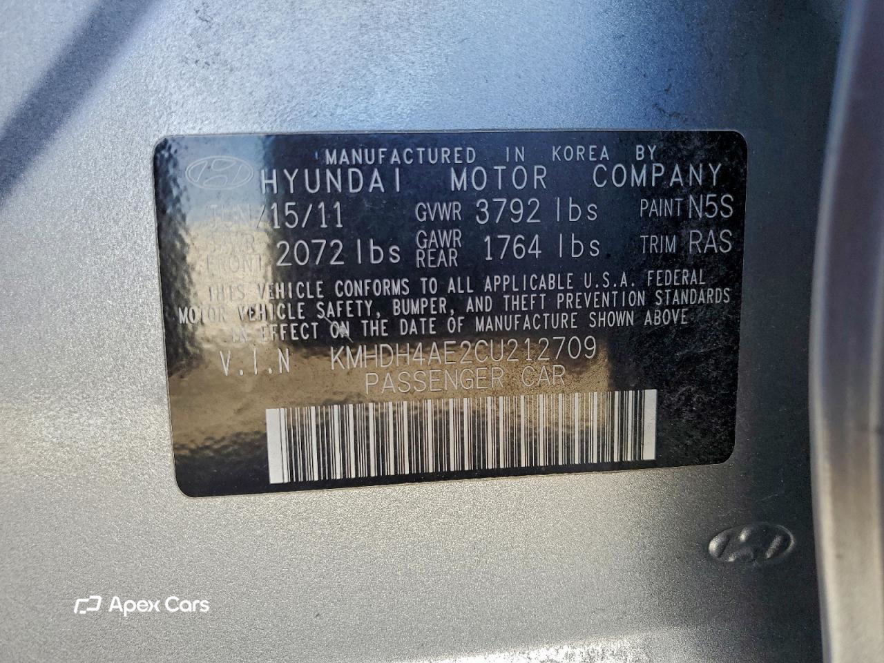 Hyundai Elantra 2012