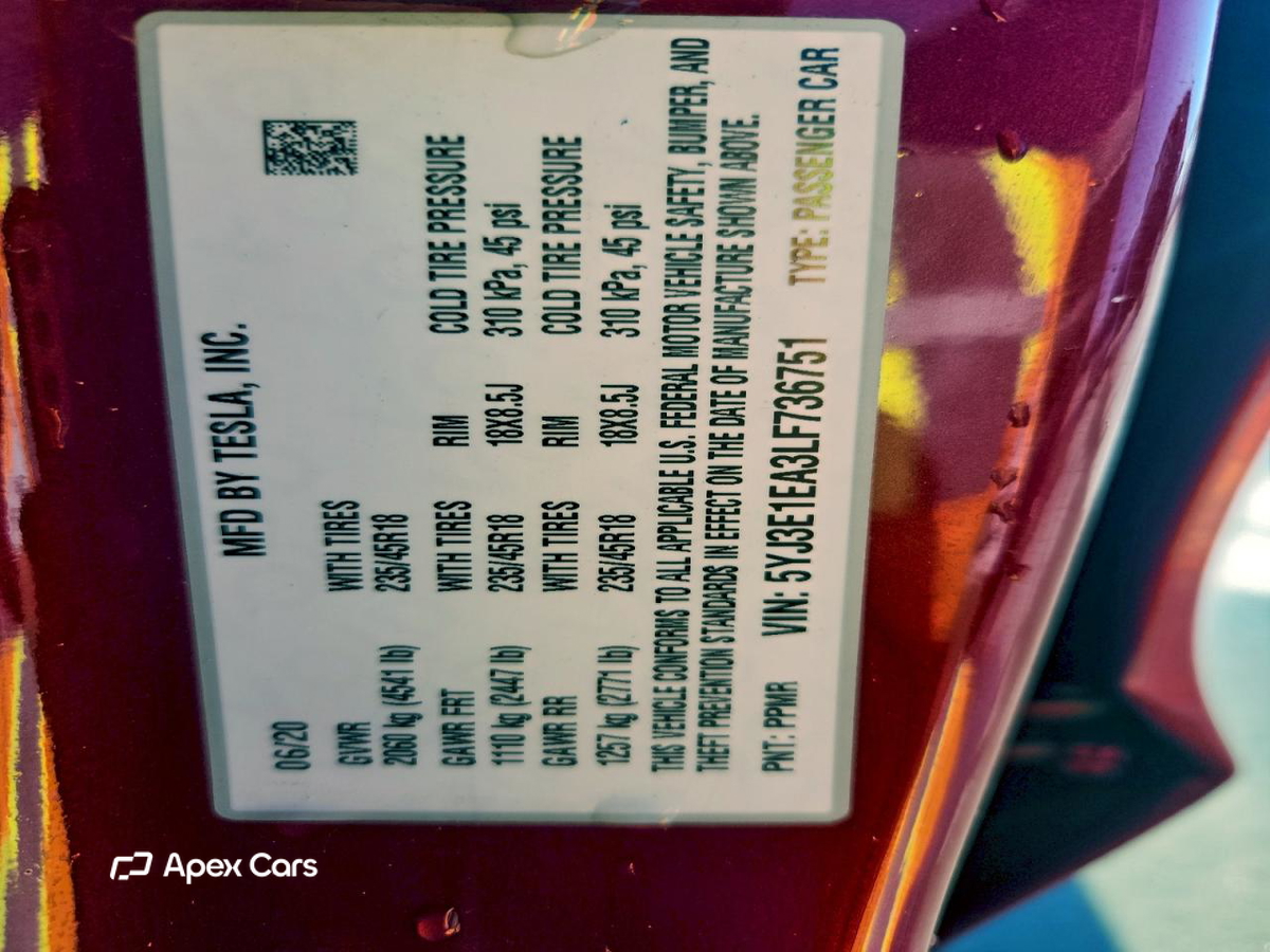 Tesla Model 3 2020