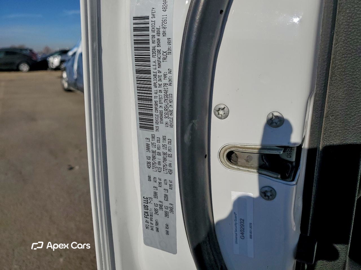 RAM 2500 2019