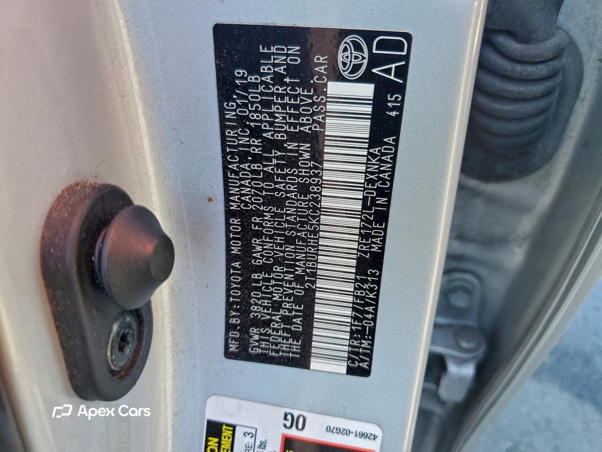 Toyota Corolla 2019