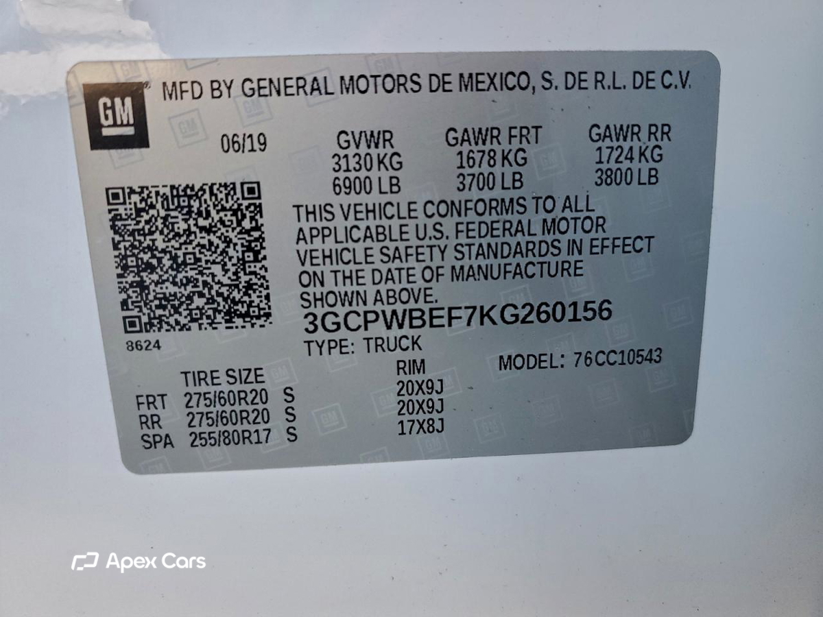 Chevrolet Silverado 2019