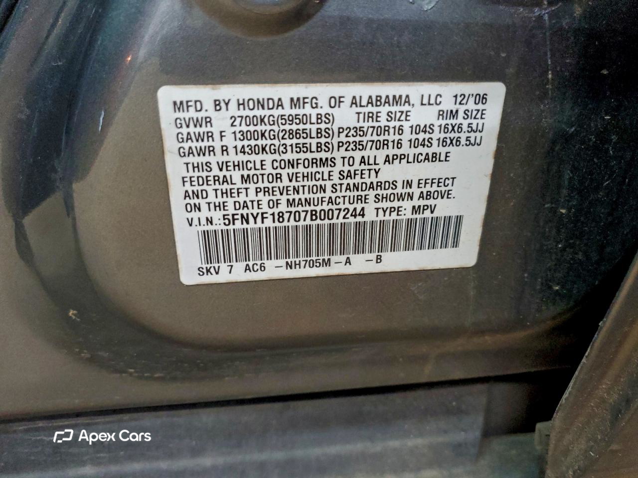 Honda Pilot 2007