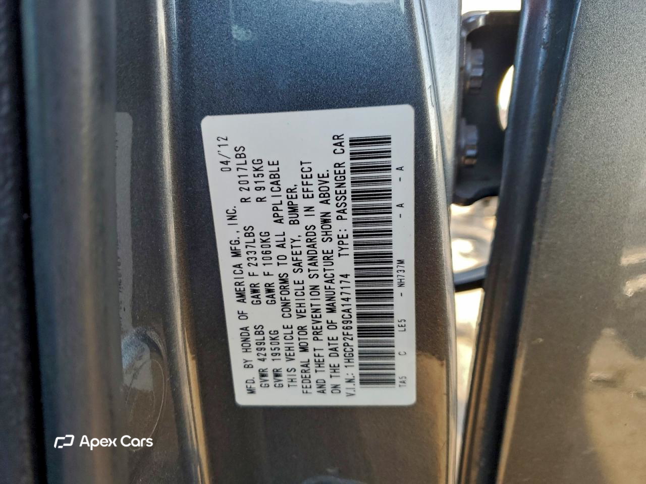 Honda Accord 2012