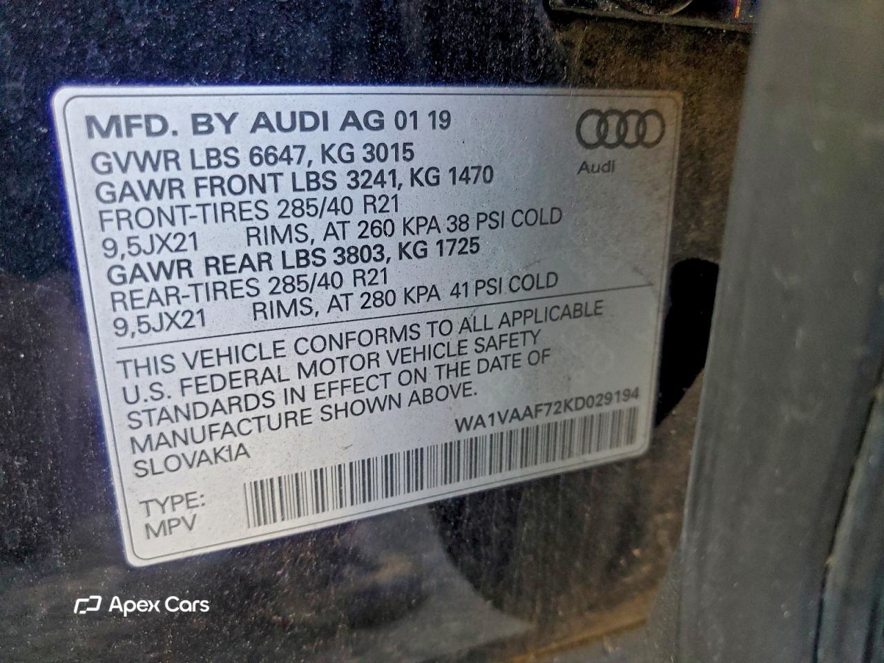 Audi Q7 2019