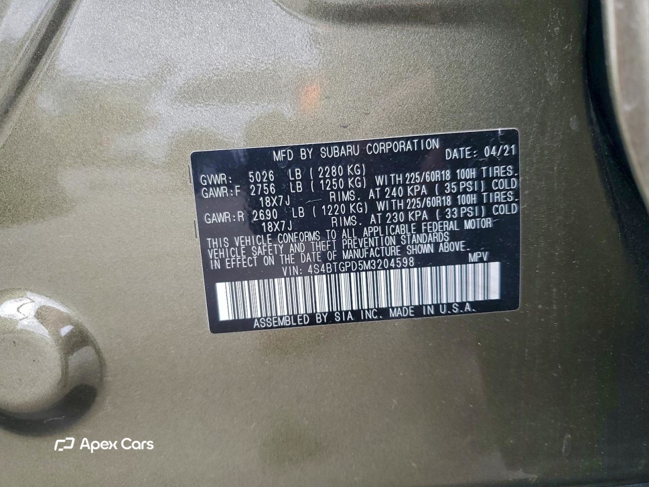 Subaru Outback 2021