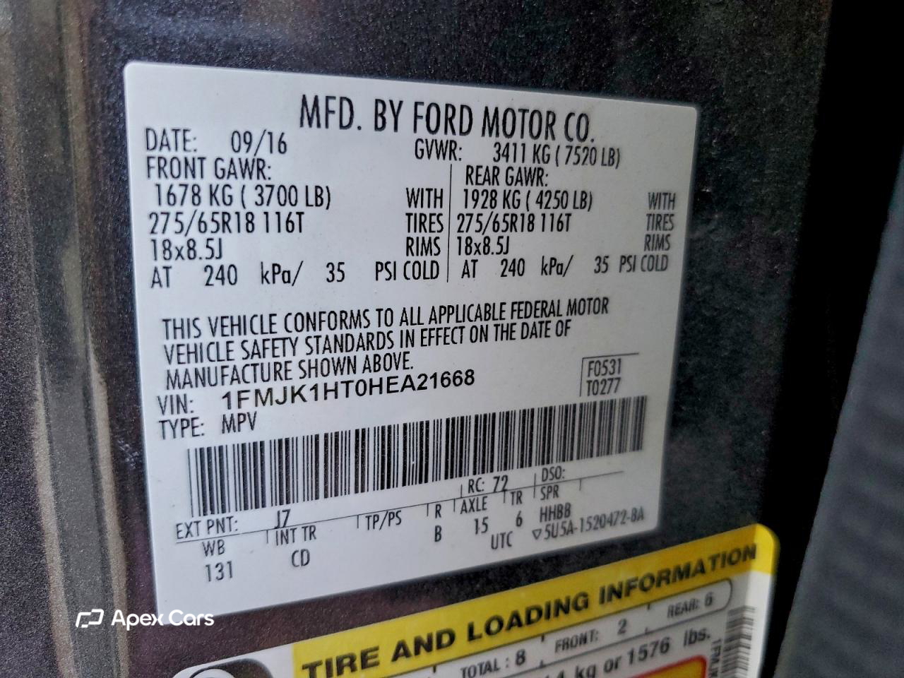 Ford Expedition 2017