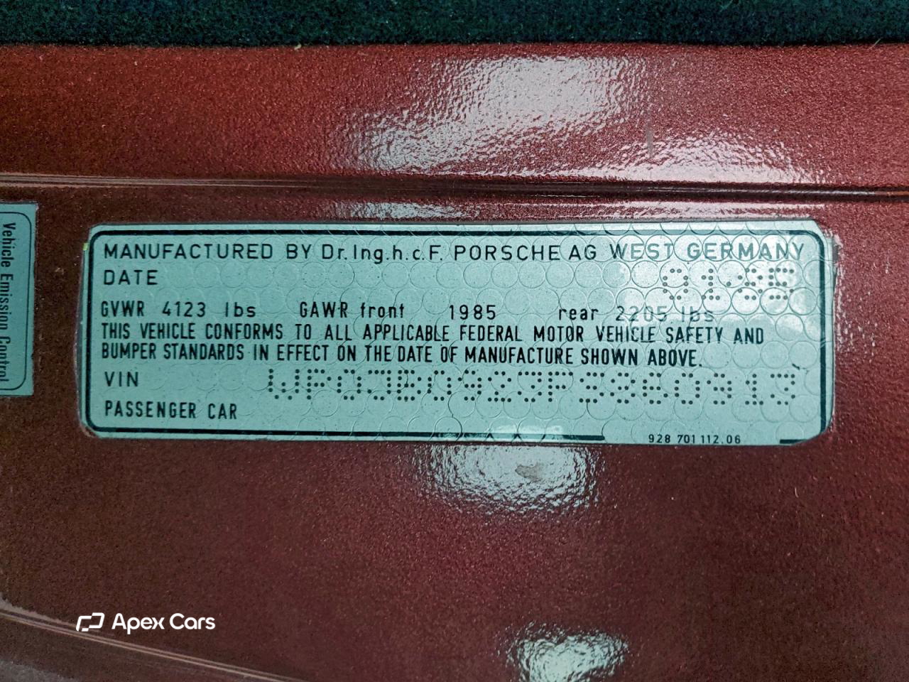 Porsche 928 1985