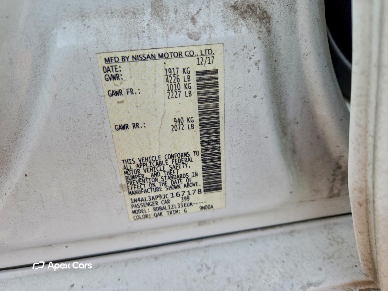 Nissan Altima 2018