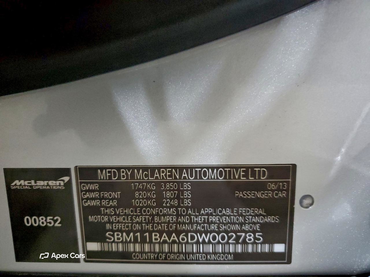 McLaren MP4-12C 2013