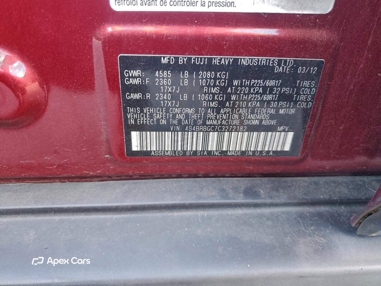 Subaru Outback 2012