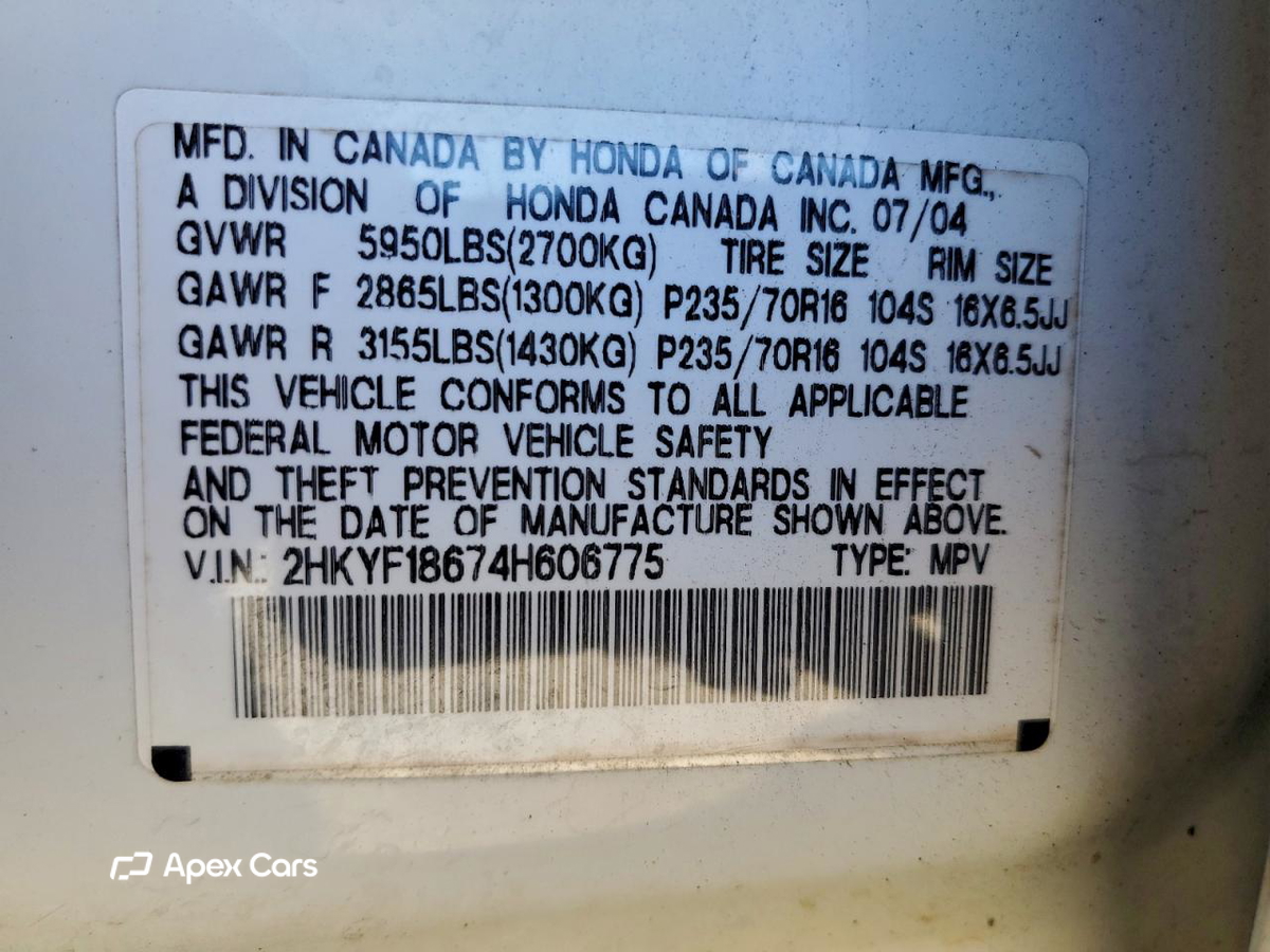 Honda Pilot 2004