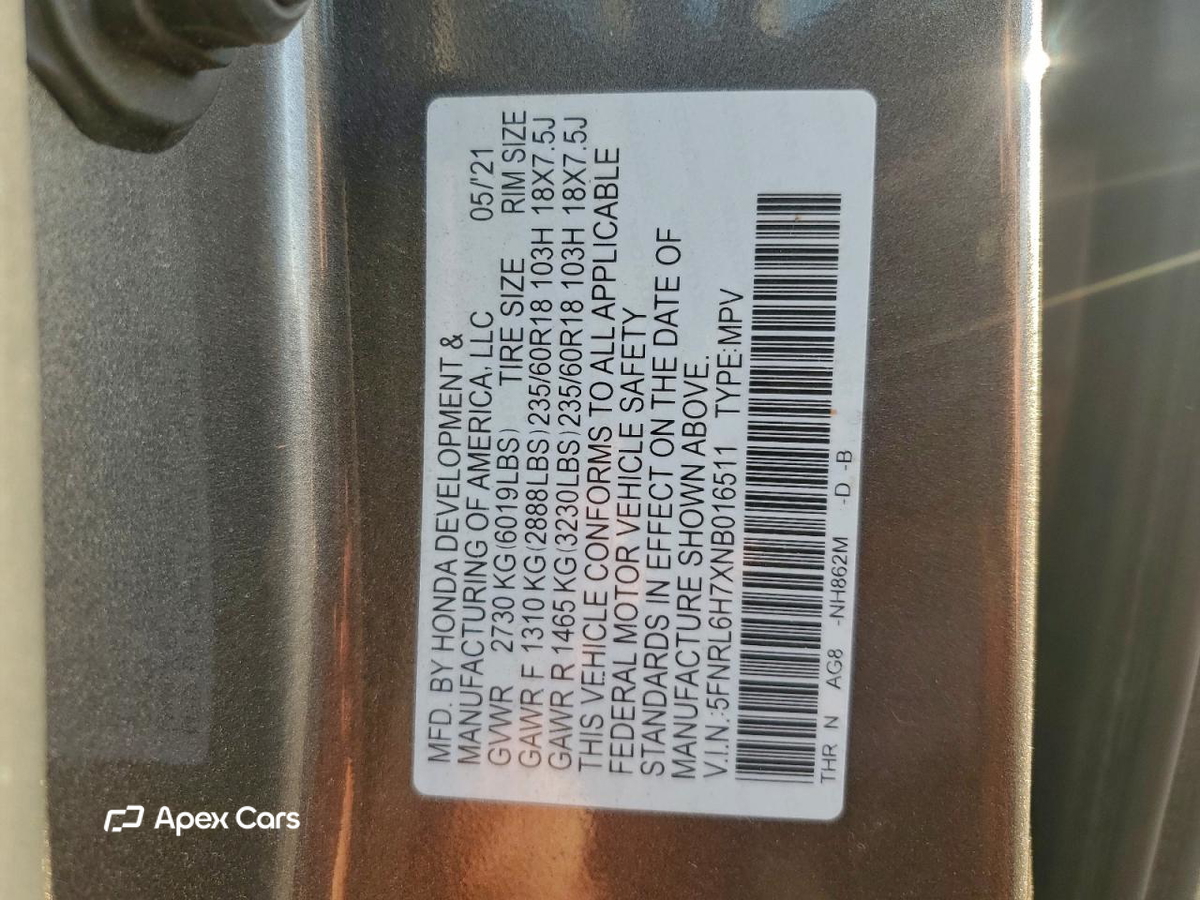Honda Odyssey 2022
