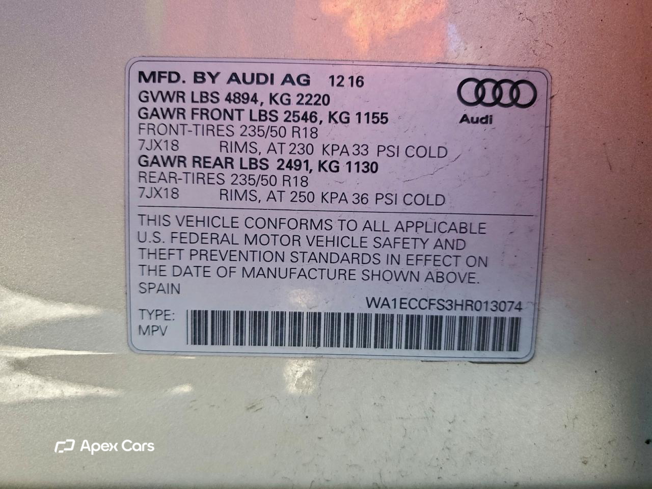 Audi Q3 2017
