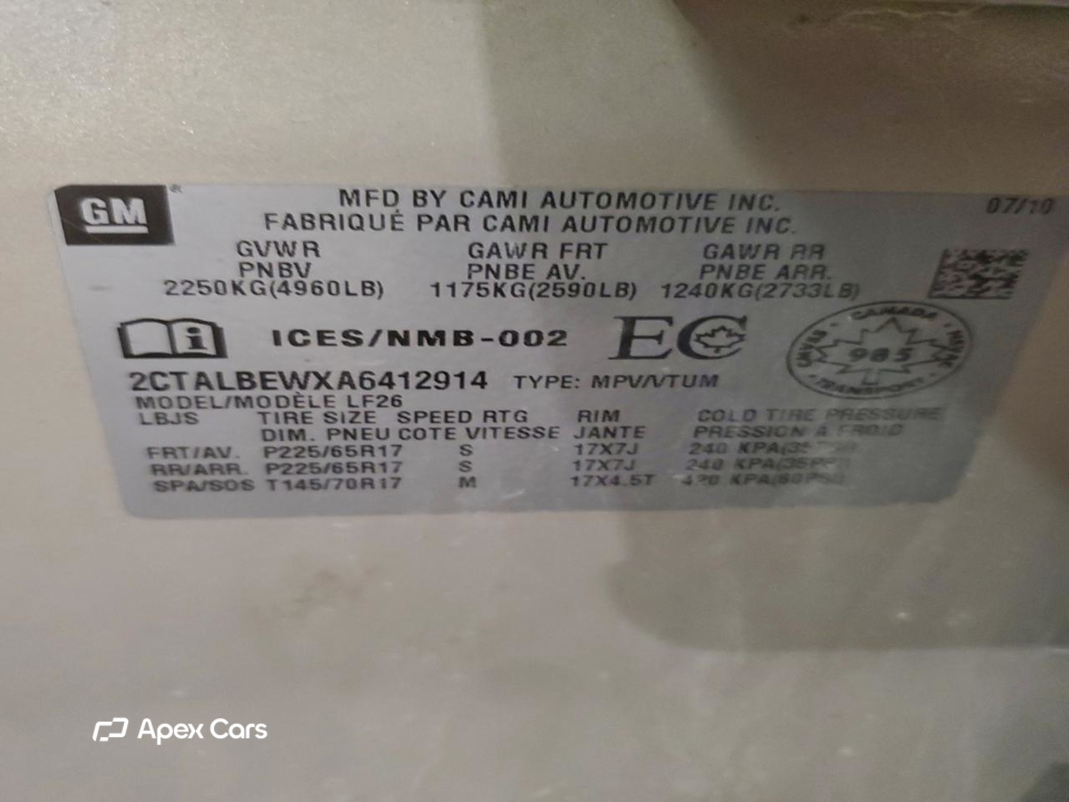 GMC Terrain 2010
