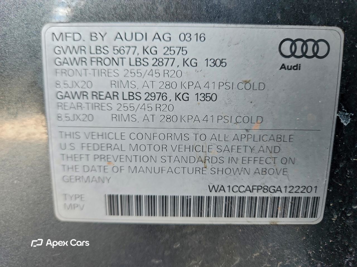Audi SQ5 2016