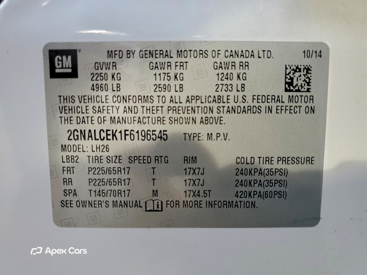 Chevrolet Equinox 2015