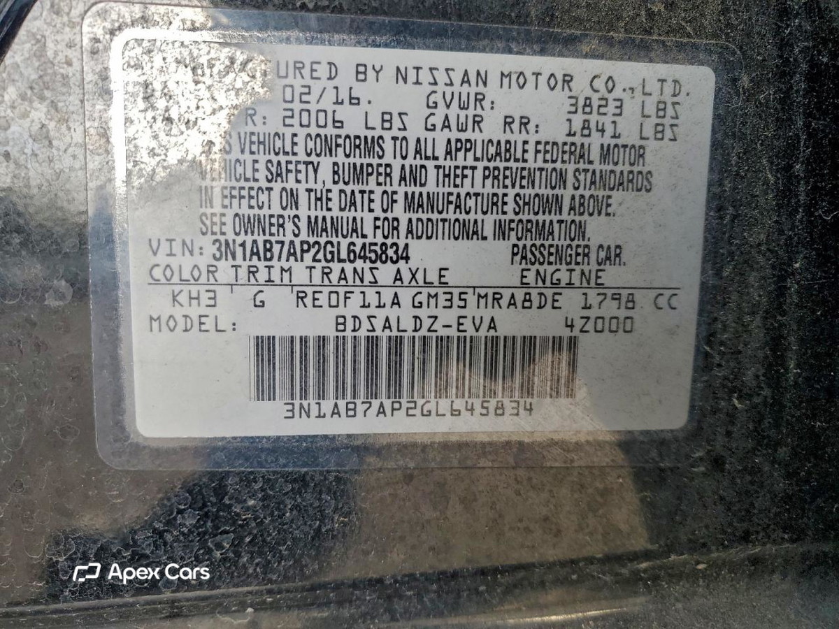 Nissan Sentra 2016