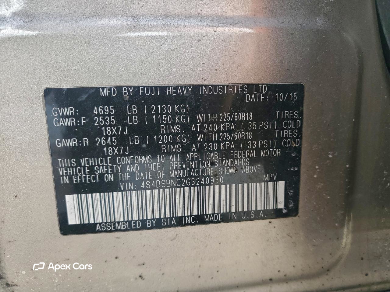 Subaru Outback 2016