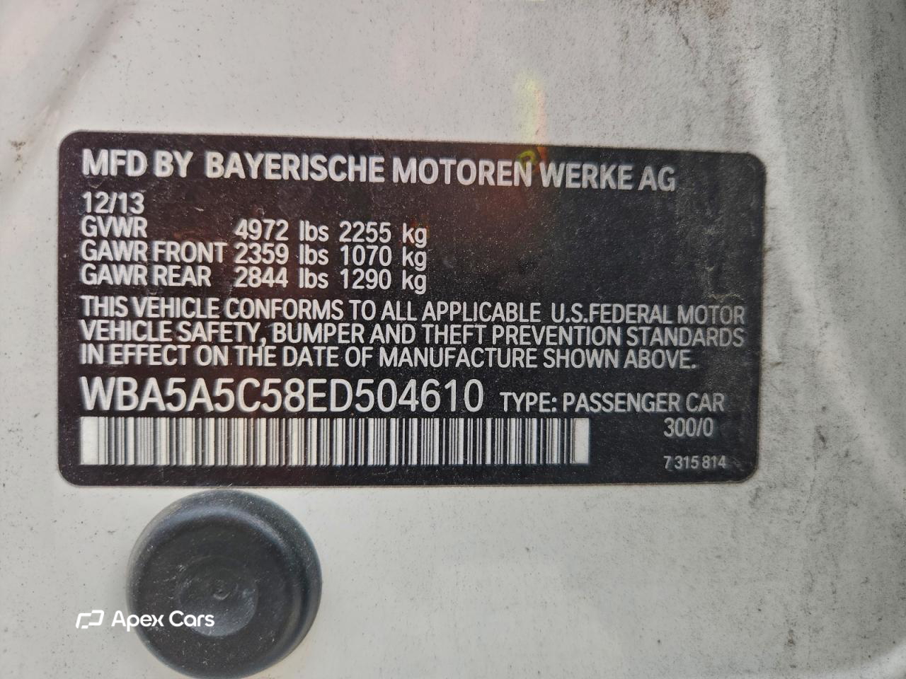 BMW Series 5 2014