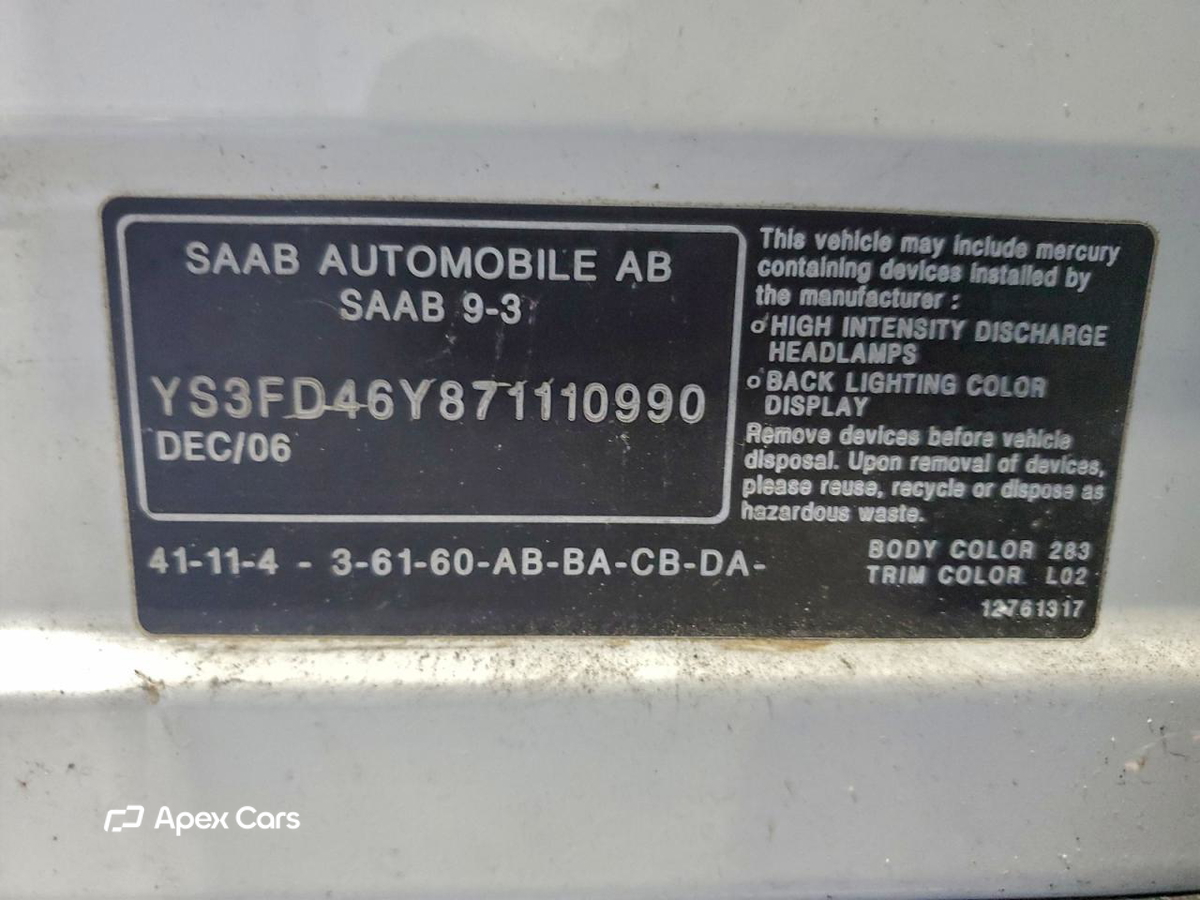 Saab 9-3 2007
