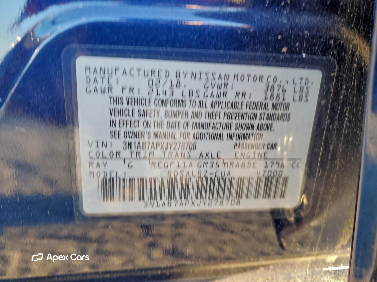 Nissan Sentra 2018