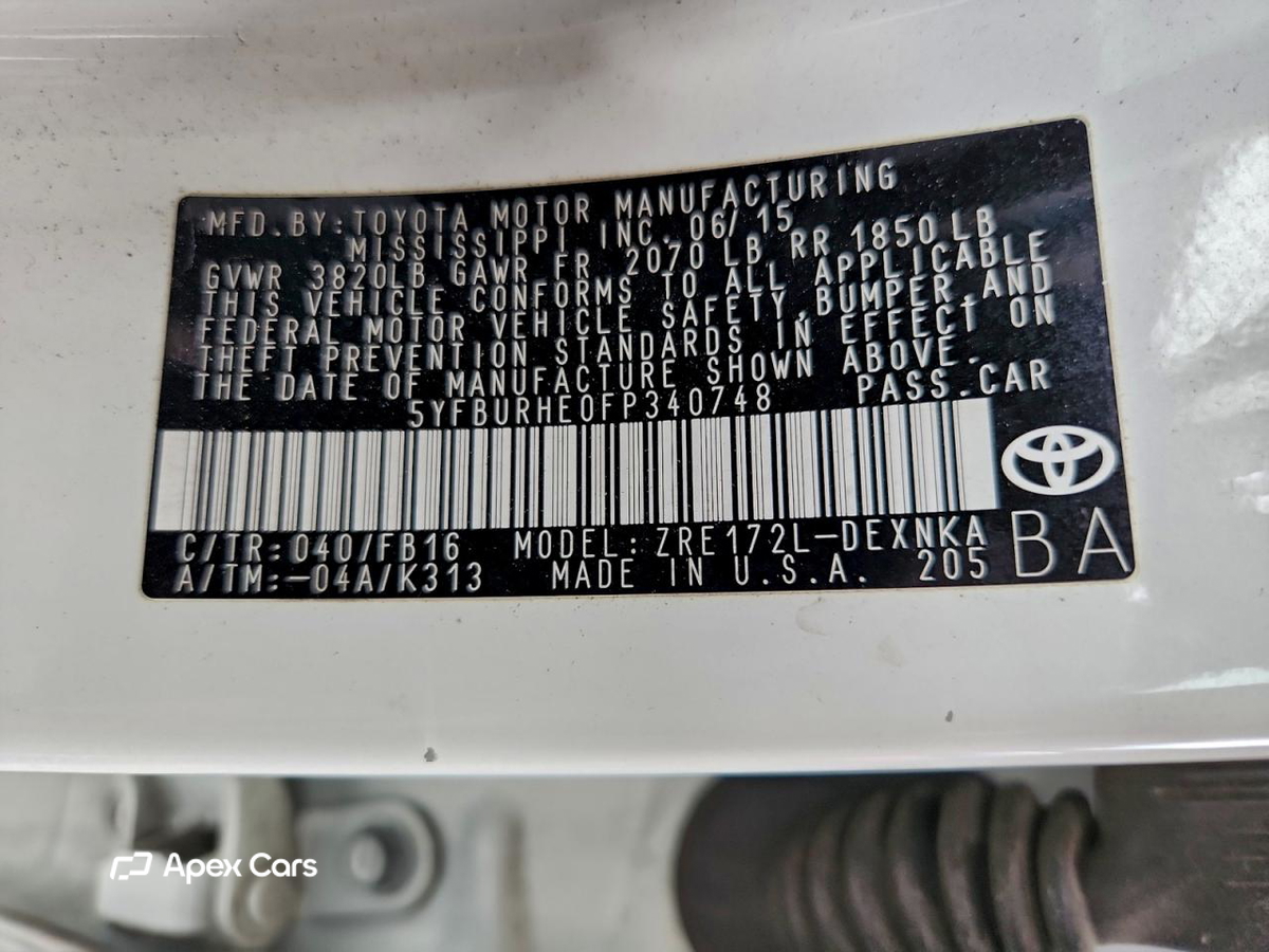 Toyota Corolla 2015