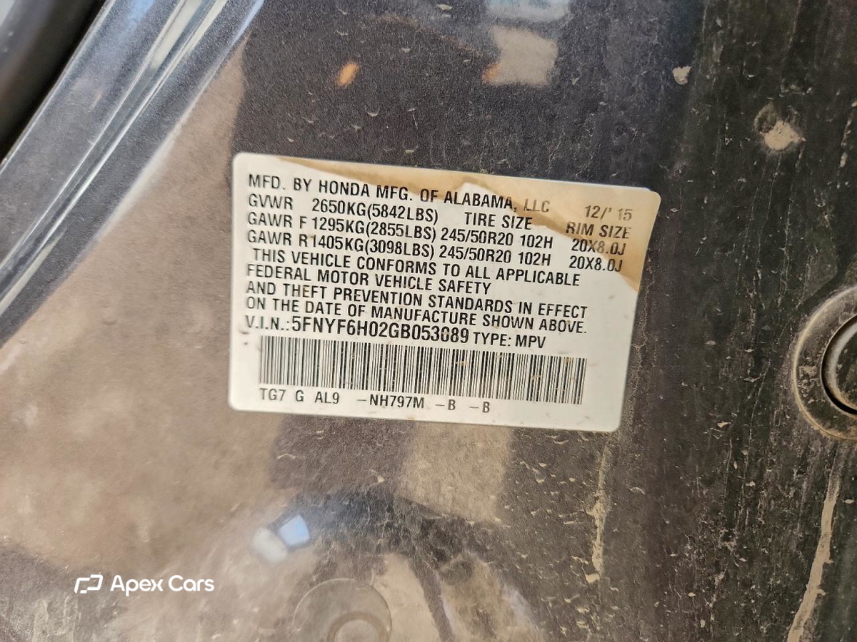 Honda Pilot 2016