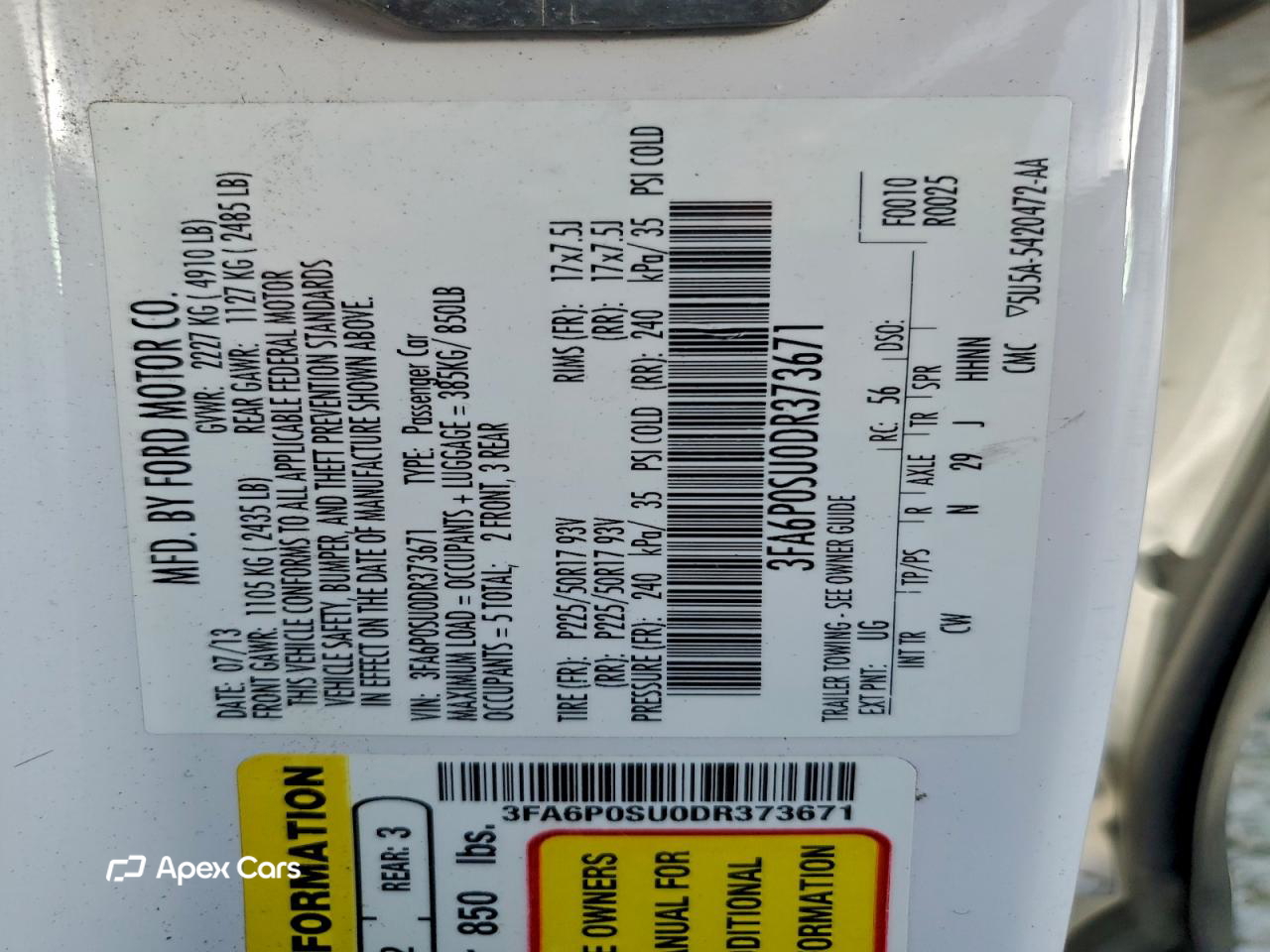 Ford Fusion 2013