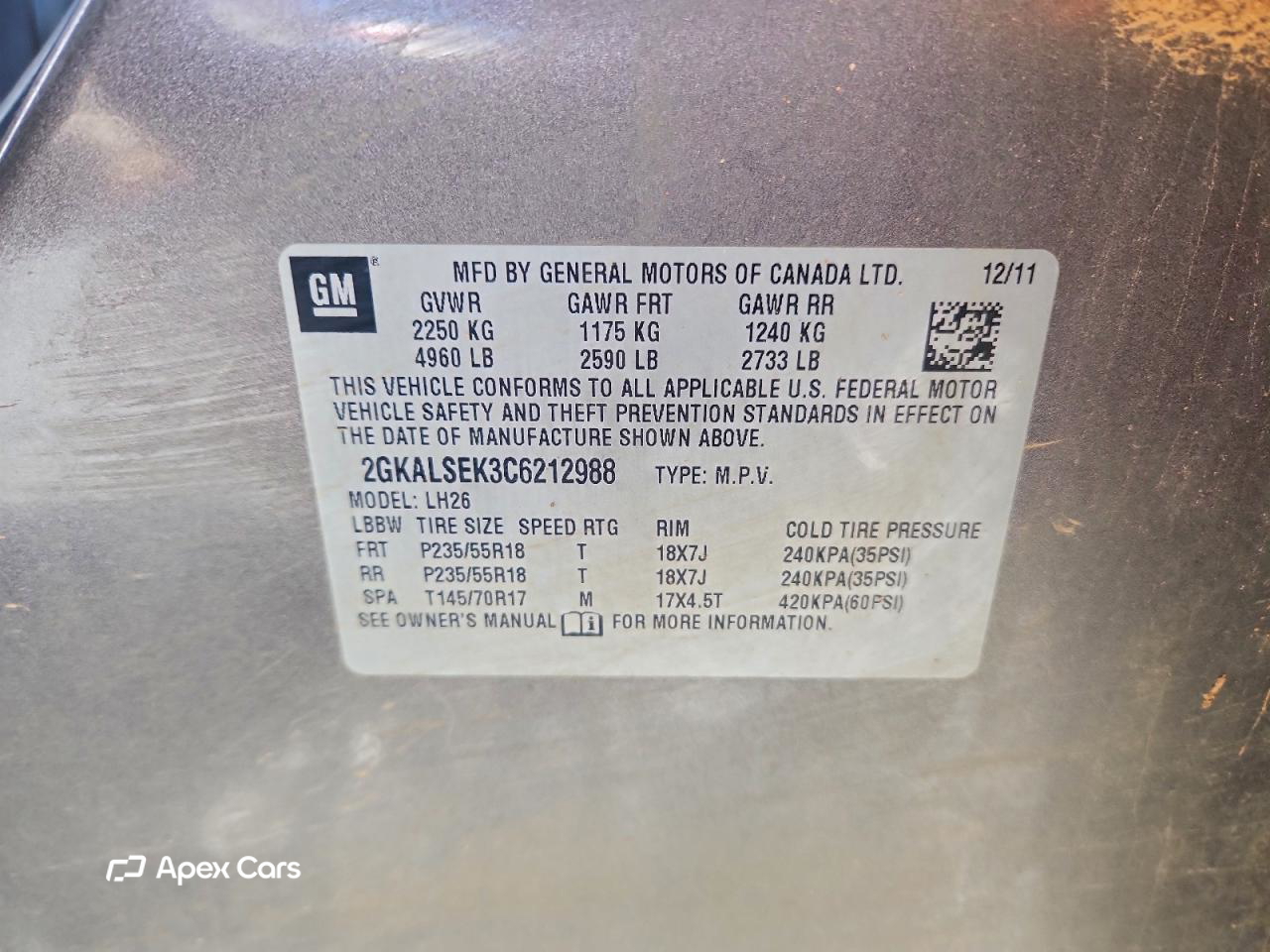 GMC Terrain 2012