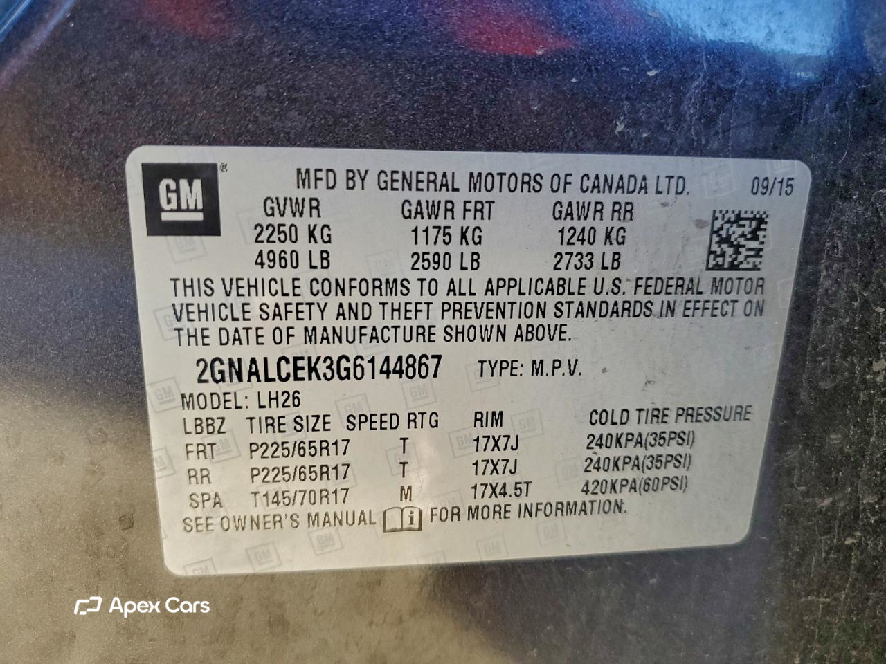 Chevrolet Equinox 2016