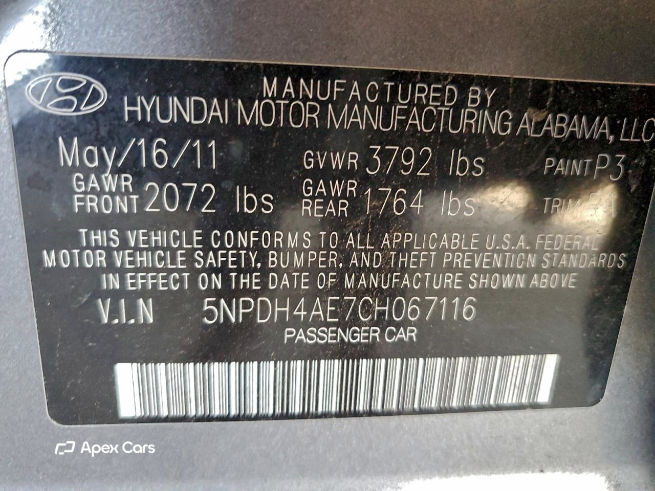 Hyundai Elantra 2012
