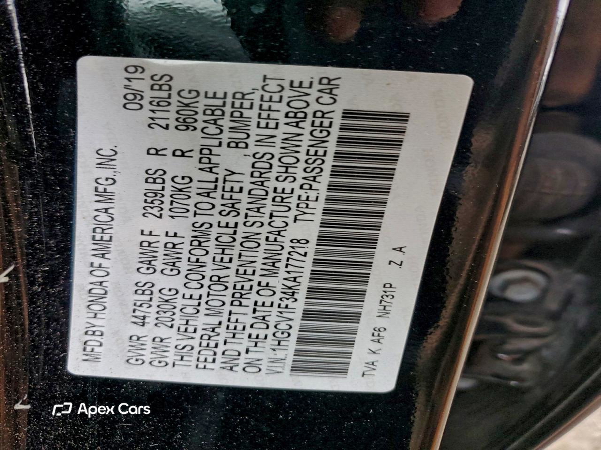 Honda Accord 2019