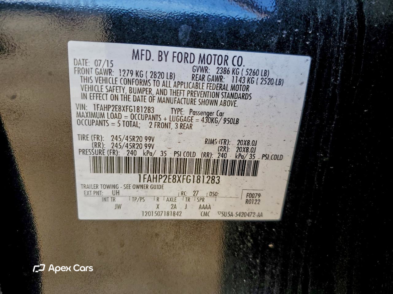 Ford Taurus 2015