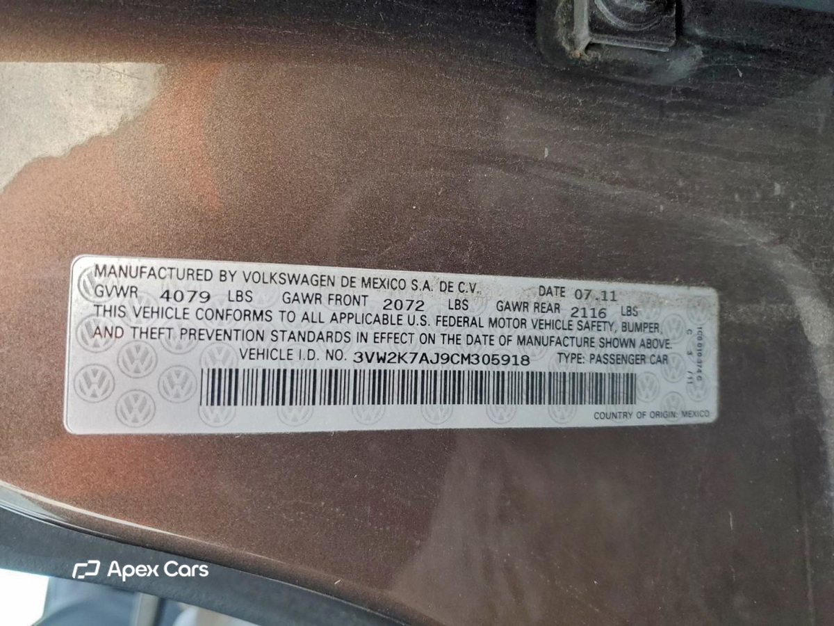 Volkswagen Jetta 2012