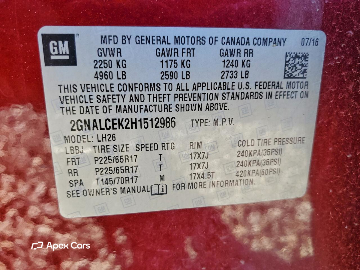 Chevrolet Equinox 2017