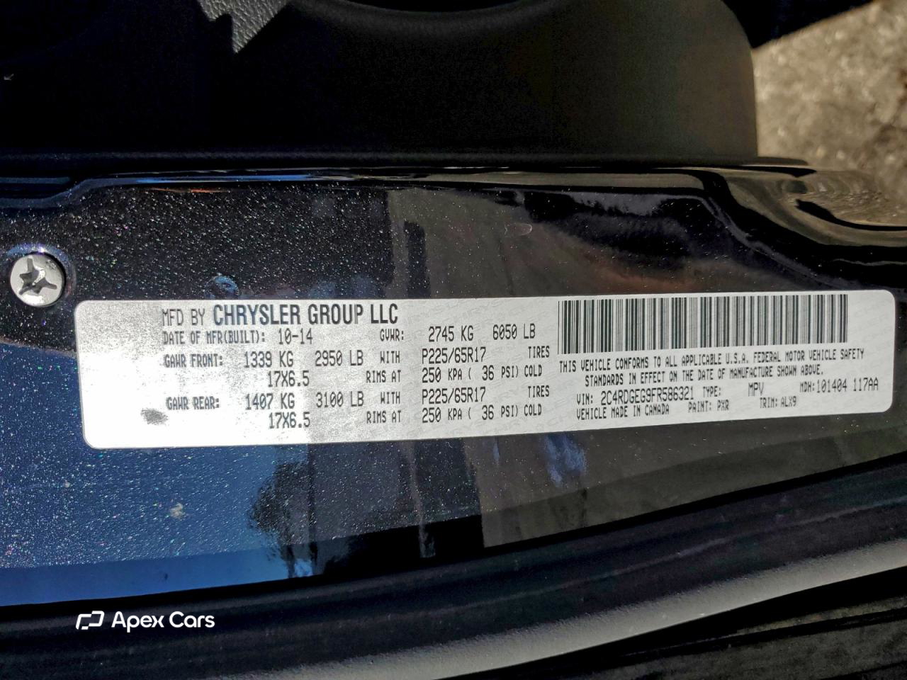 Dodge Caravan 2015
