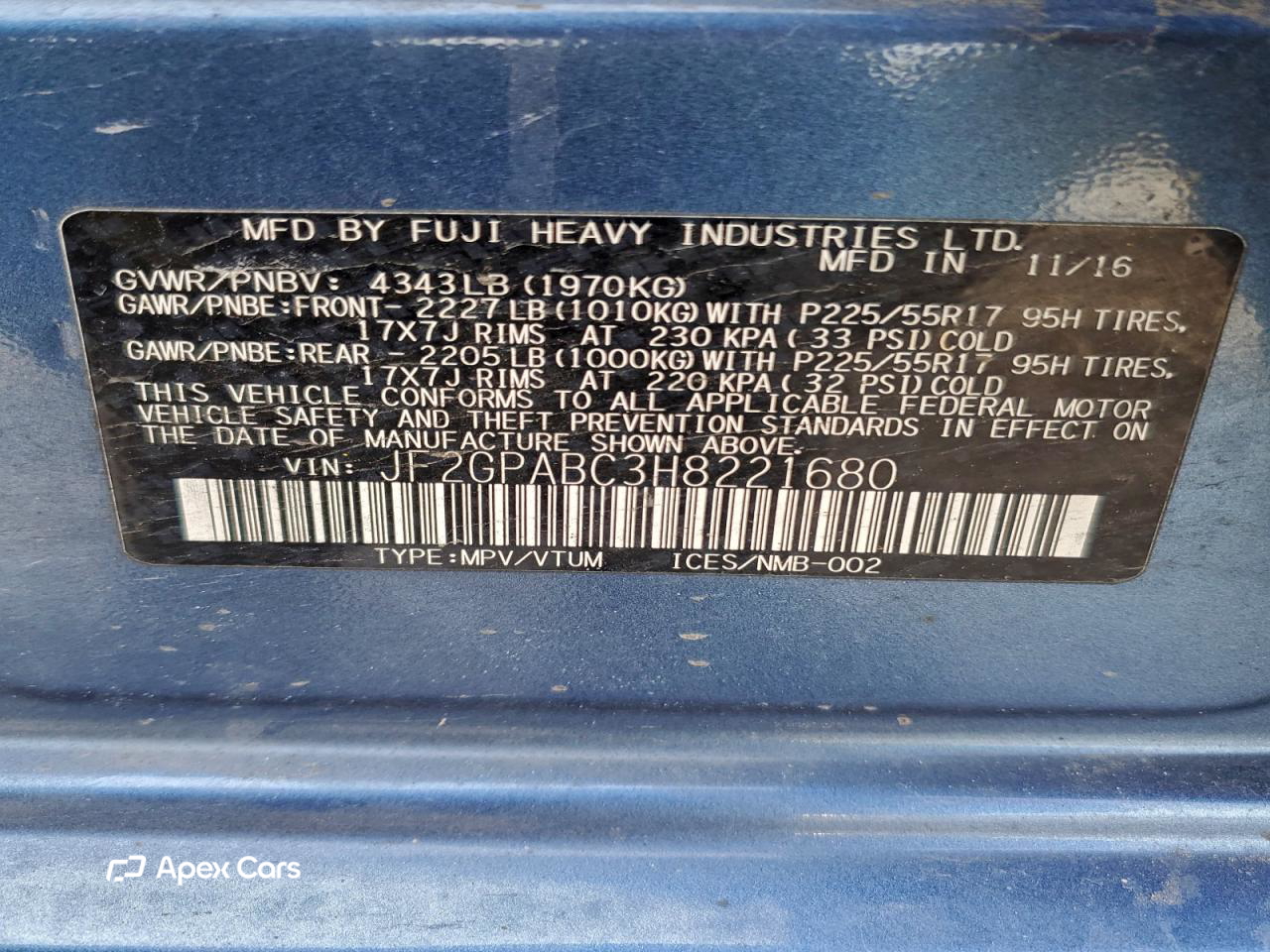 Subaru XV 2017