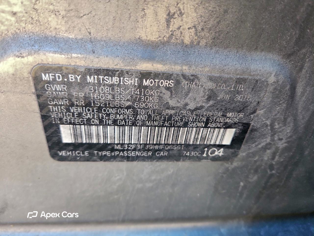 Mitsubishi Mirage 2017