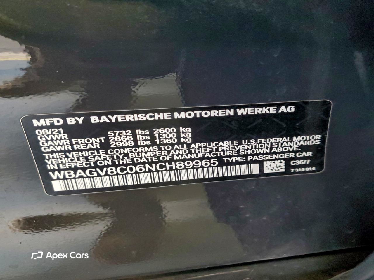 BMW Series 8 2022