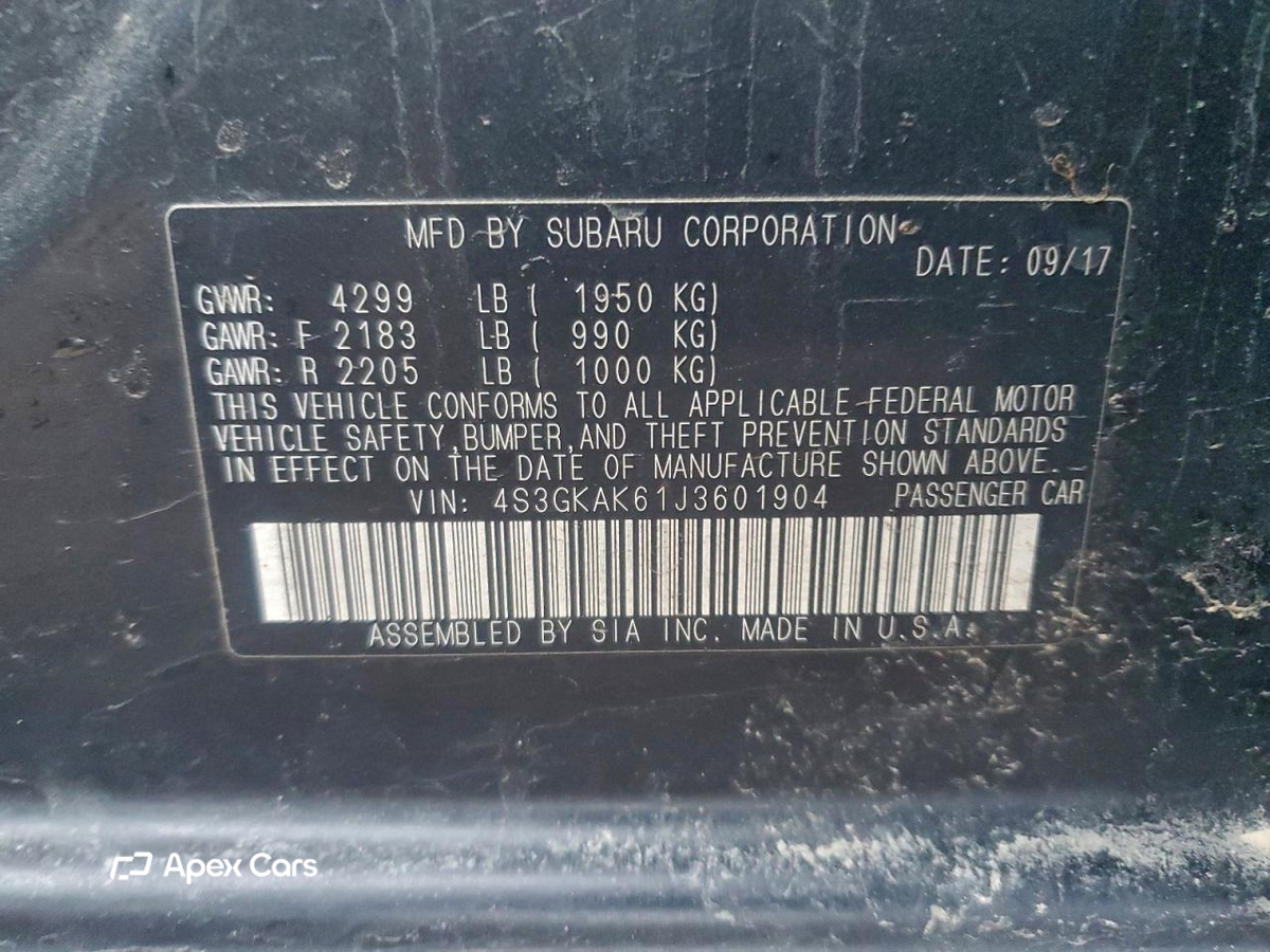 Subaru Impreza 2018