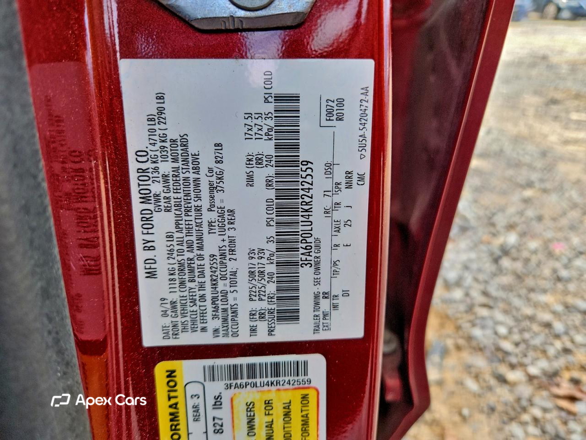 Ford Fusion 2019