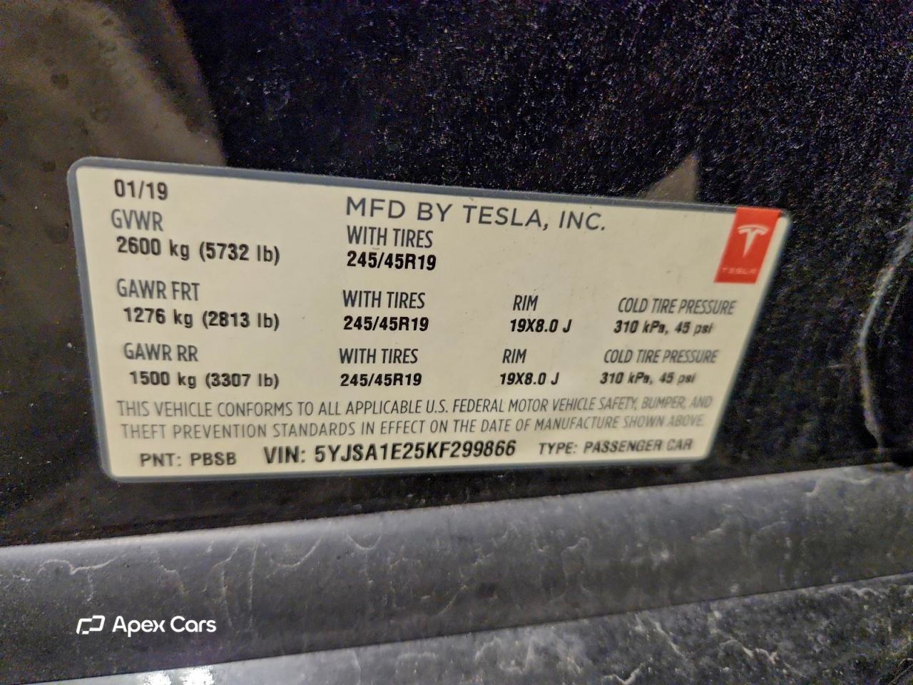 Tesla Model S 2019