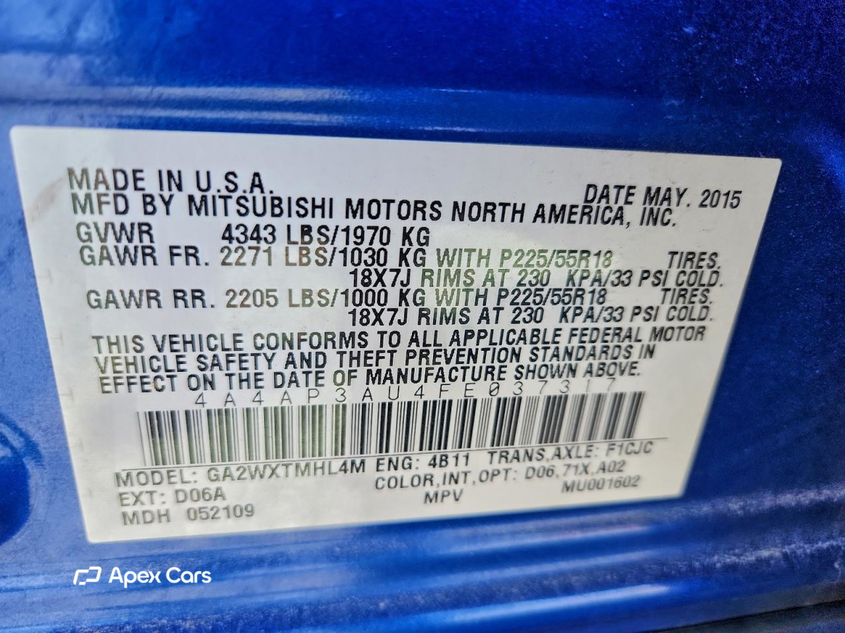 Mitsubishi Outlander 2015