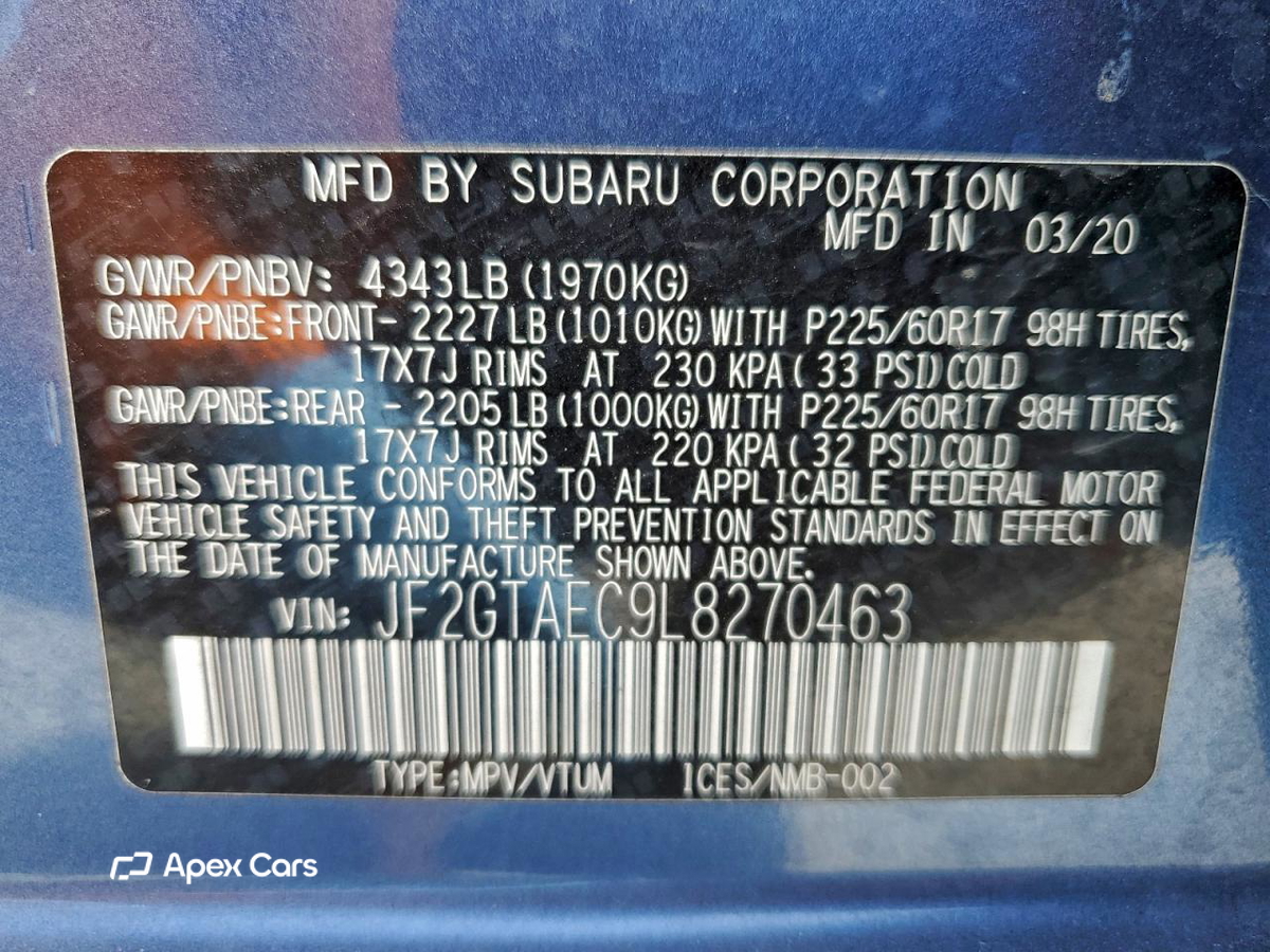 Subaru XV 2020