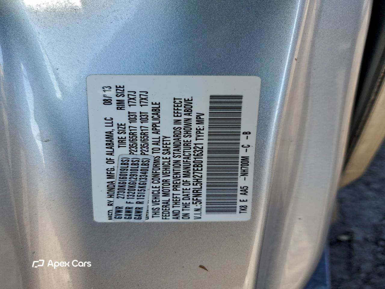 Honda Odyssey 2014