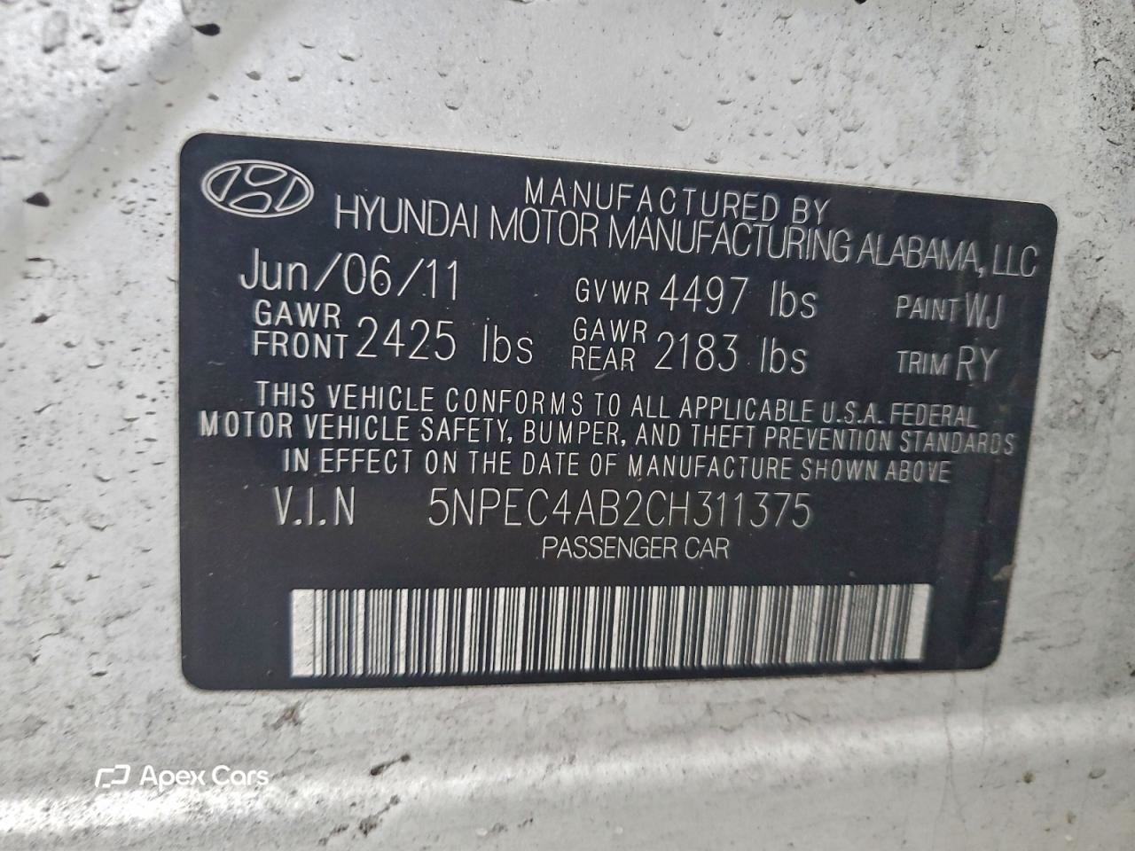 Hyundai Sonata 2012