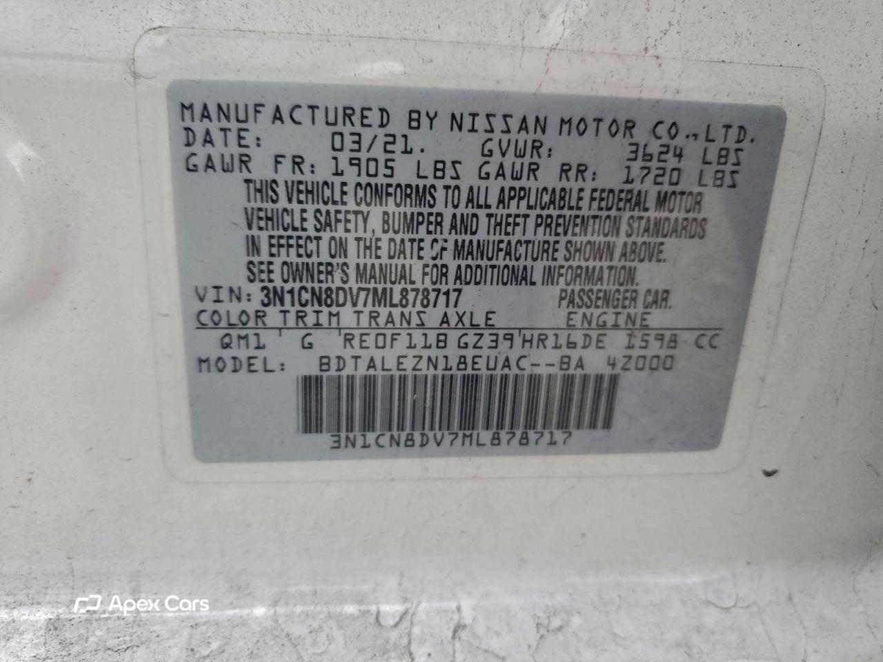 Nissan Versa 2021