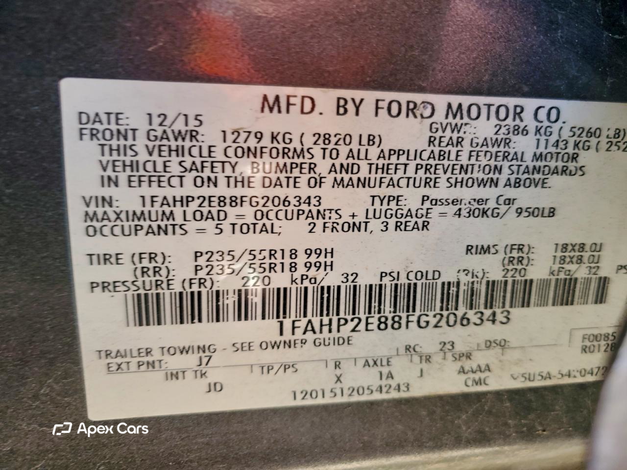 Ford Taurus 2015